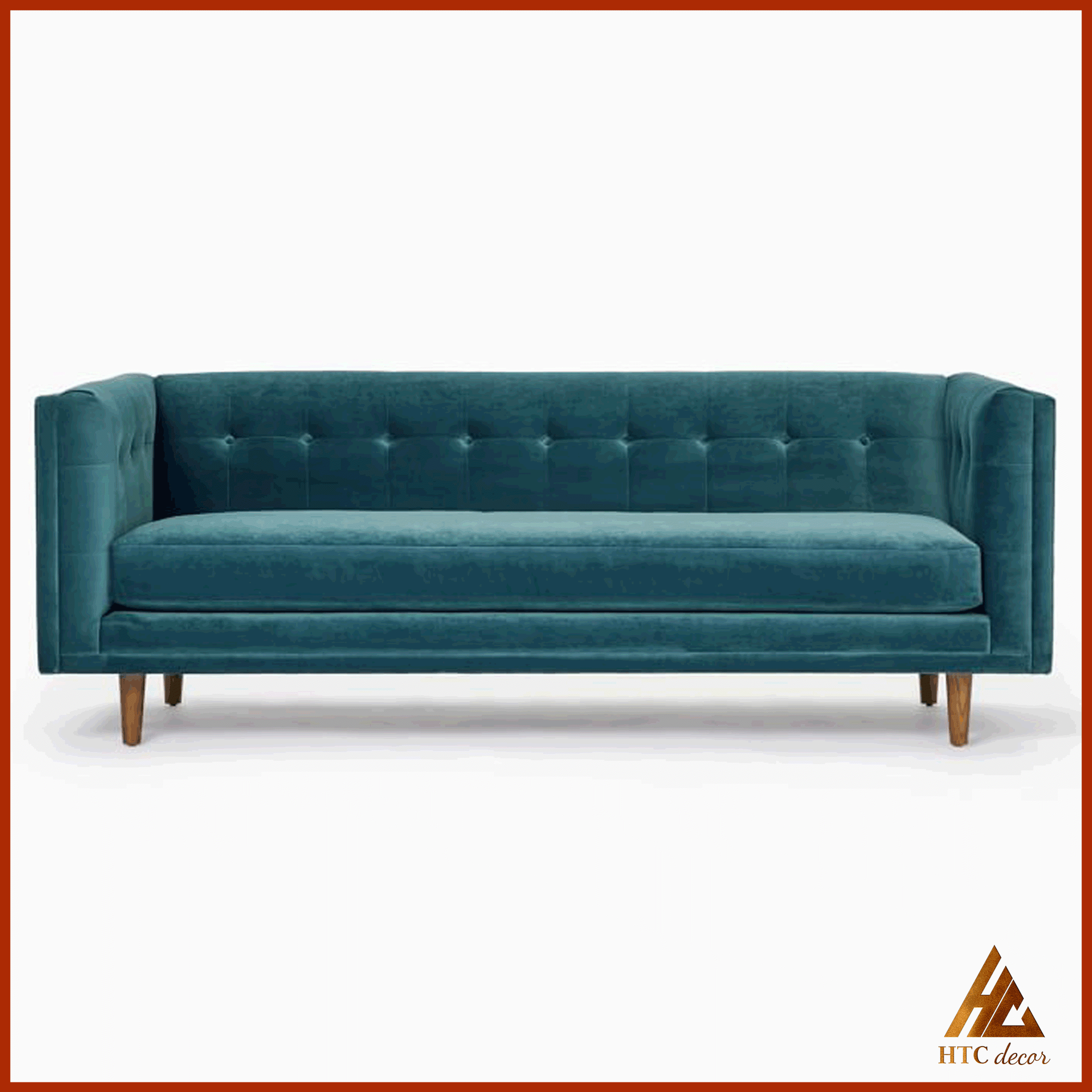 Ghế Sofa Băng Bradford Vải Nhung